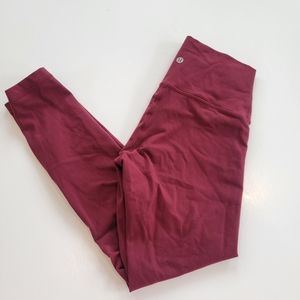 Lululemon Red Leggings Size 6